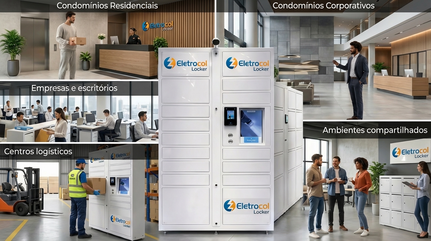 Ambientes ideais para o Eletrocol Locker