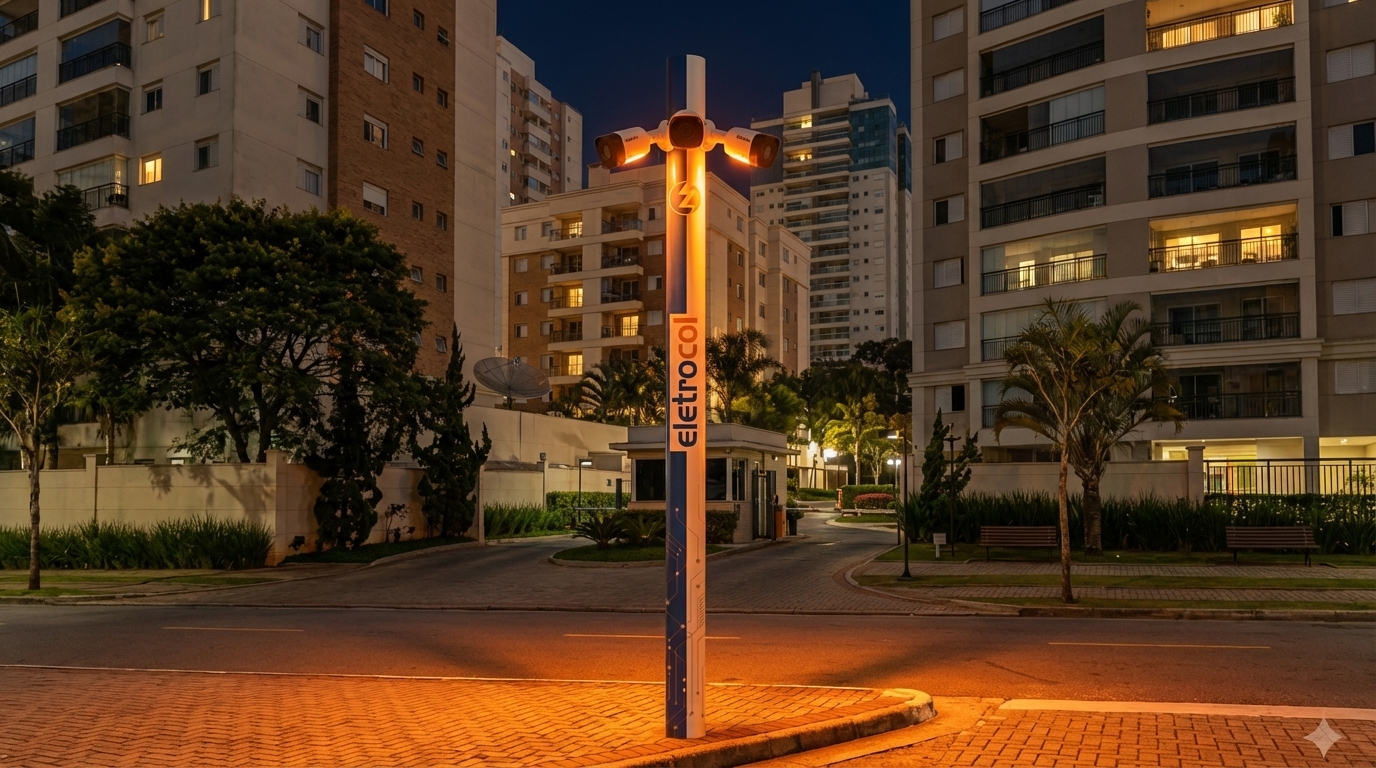 Poste de monitoramento inteligente Eletrocol Vigia